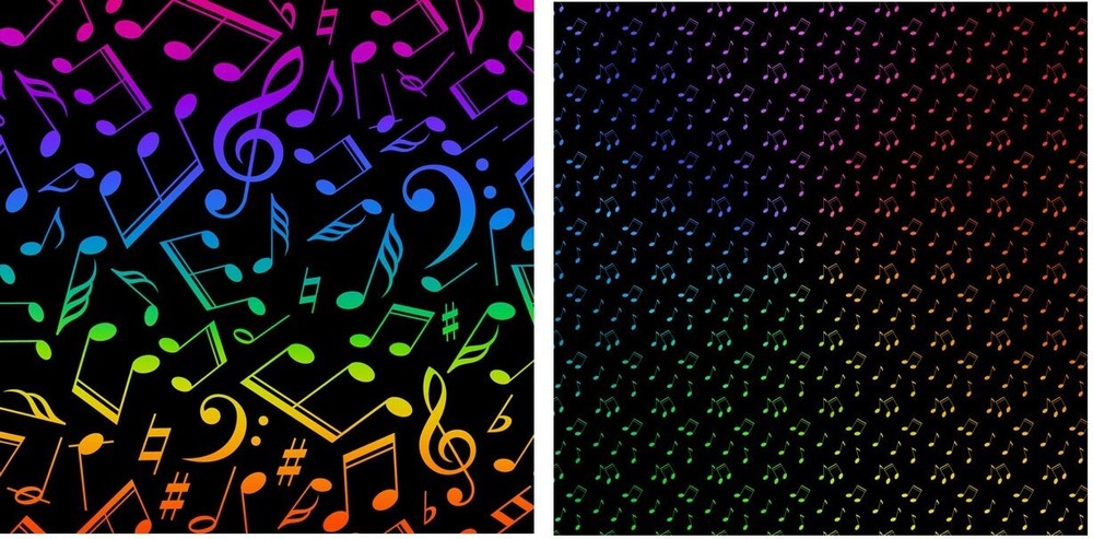 Neon Notes scrapbook paper, double-sided Scrapbook Customs #38778