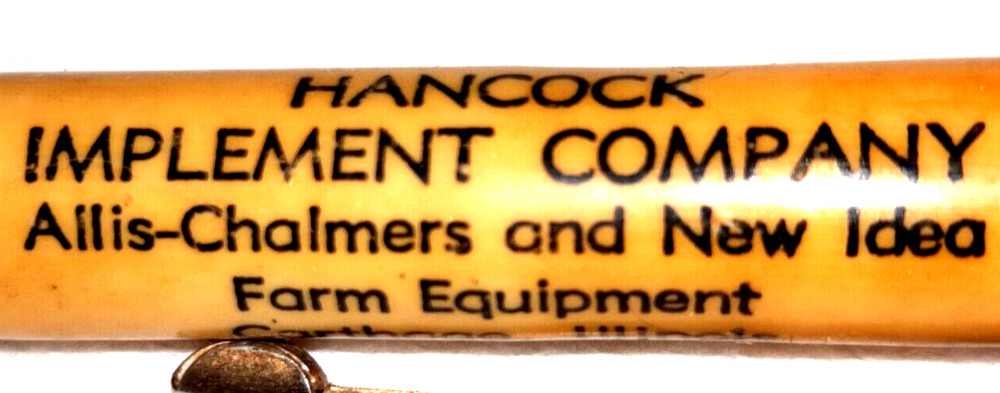 "STUDEBAKER/ALLIS-CHALMERS&NEW IDEA*Hancock Implement Company*Carthage,IL"Pencil