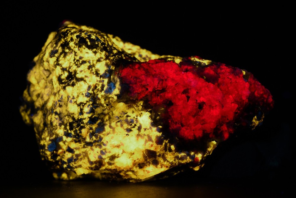 Fluorescent Ruby, Scapolite from China