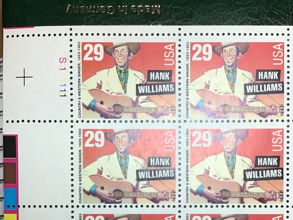 2723A 29c Hank Williams Perforation ERROR Scarce Full Mint NH Sheet