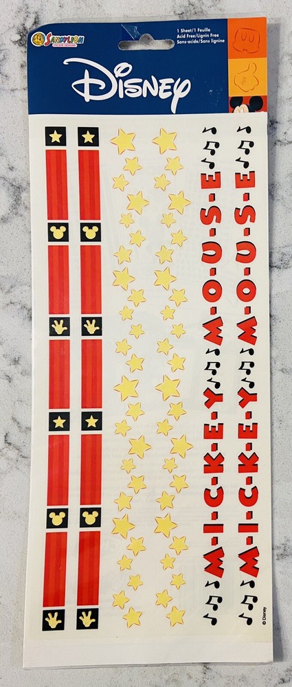 7 - Disney Scrapbook Sticker Mickey Mouse Creative Imaginations Sandylion
