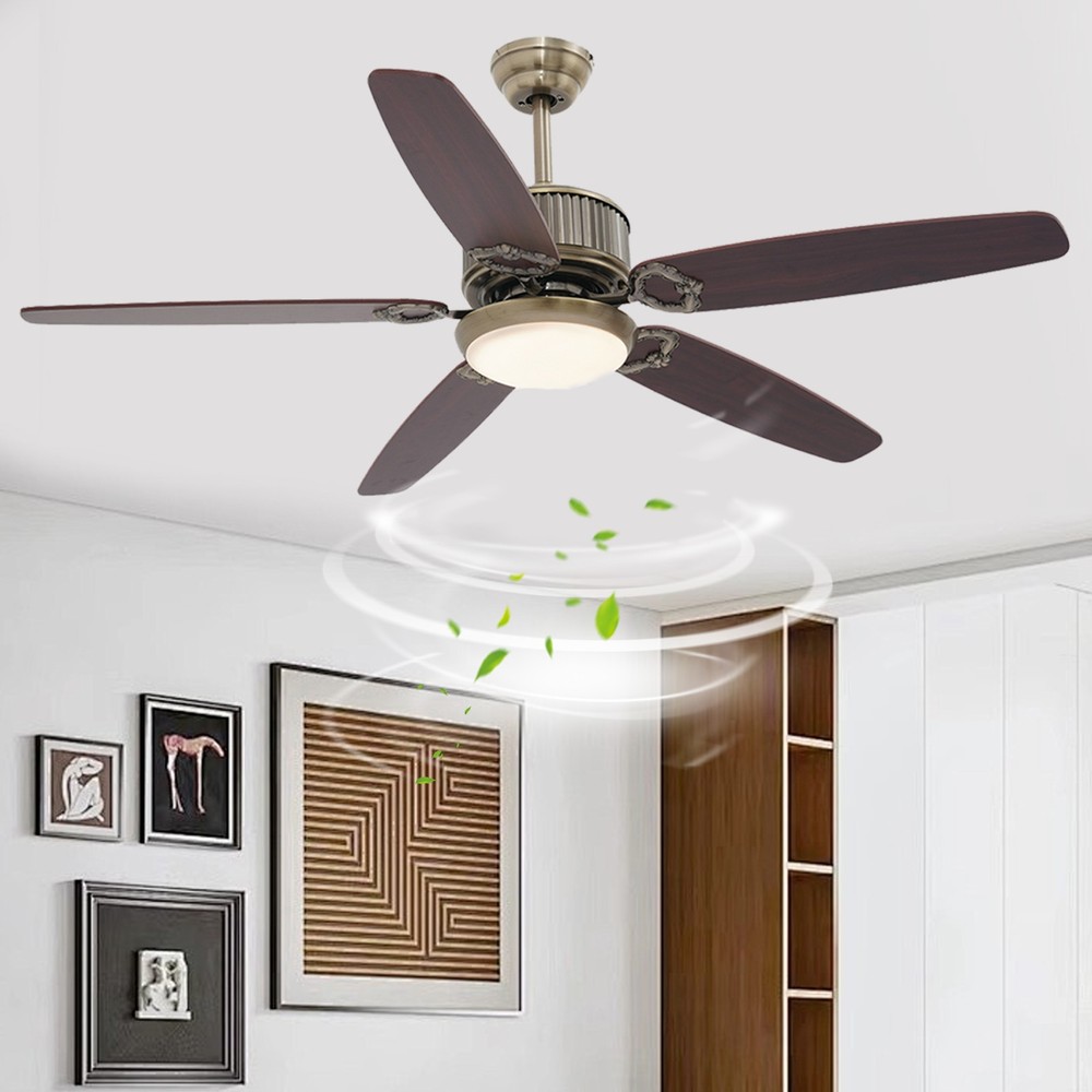 Ceiling Fan Light With Remote Control Modern Dimmable Led Ceiling Fan Light