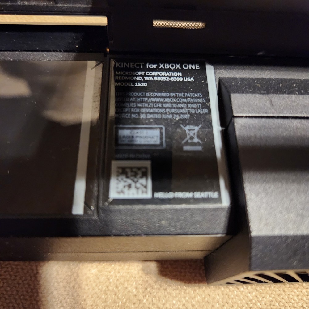 Microsoft Xbox One Kinect Camera Sensor Bar Black Model 1520 OEM Tested/Works