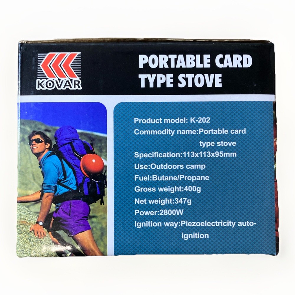 Kovar Portable Card Type Stove K-202