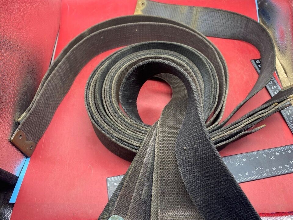 Original WW1 British Army 1908 Pattern Equipment Straps - Approx 49" Long