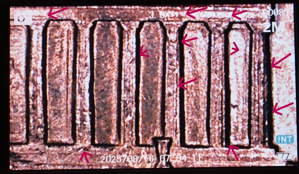 1960 D Lincoln Cent Penny MS Red Rainbow Multiple Error Die Cracks Coin