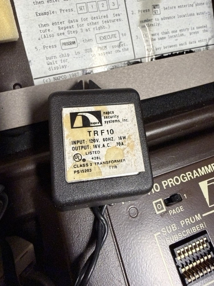 NAPCO PRO-410 PROGRAMMER PROGRAM TESTER VINTAGE PRO-410M