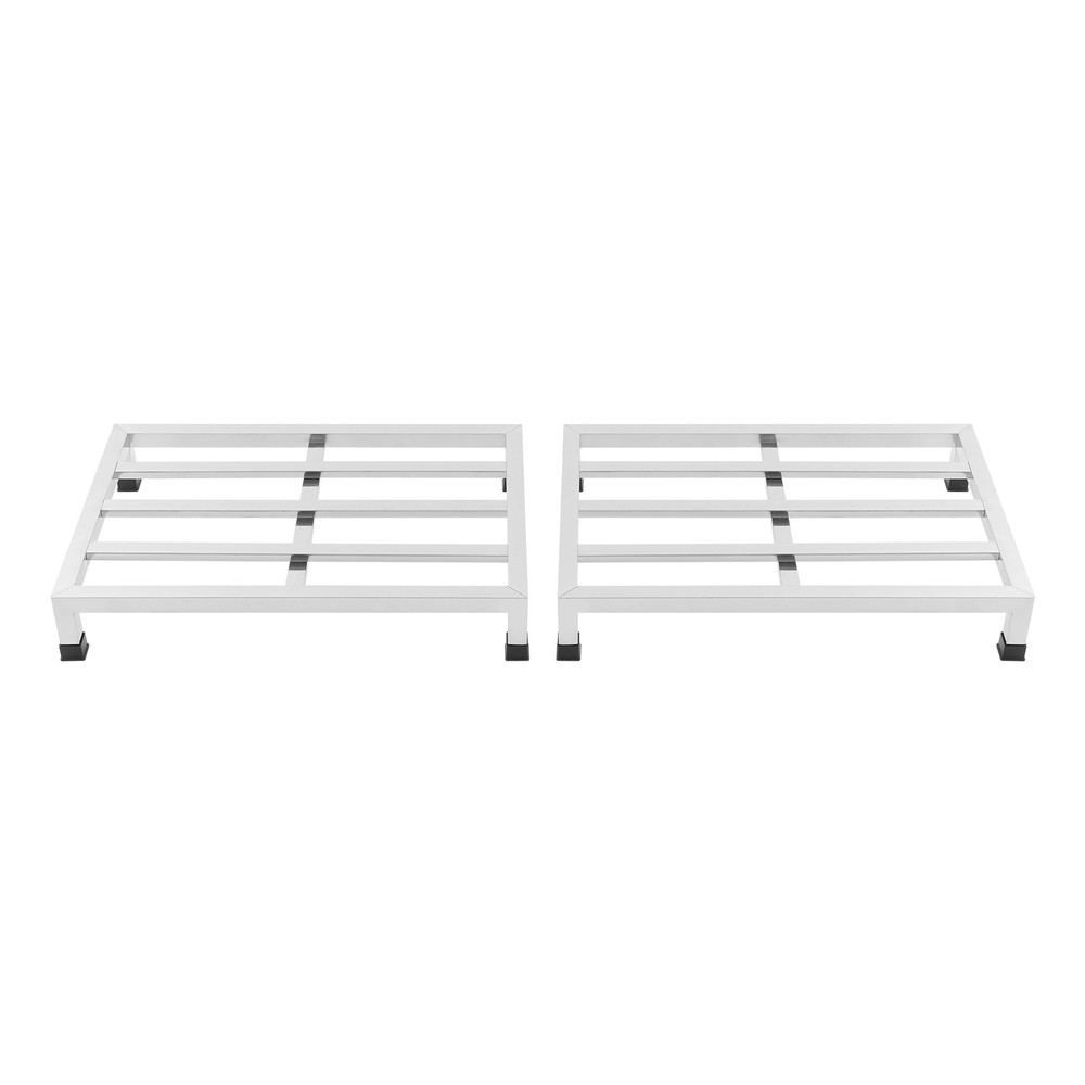 2 Pack Stainless Steel Dunnage Racks - Heavy-Duty Storage Solution