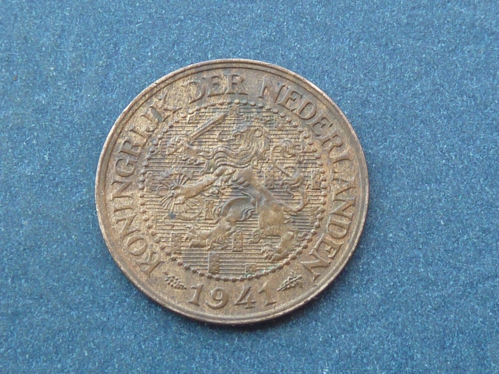 Netherlands Indies 2 1/2 cent piece 1941