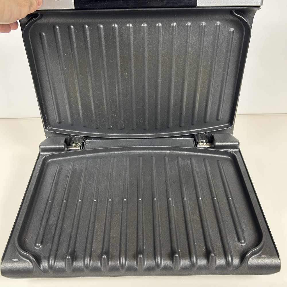 George Foreman Lean Mean Fat Reducing Grilling Machine Silver 2-Serving (TESTED)