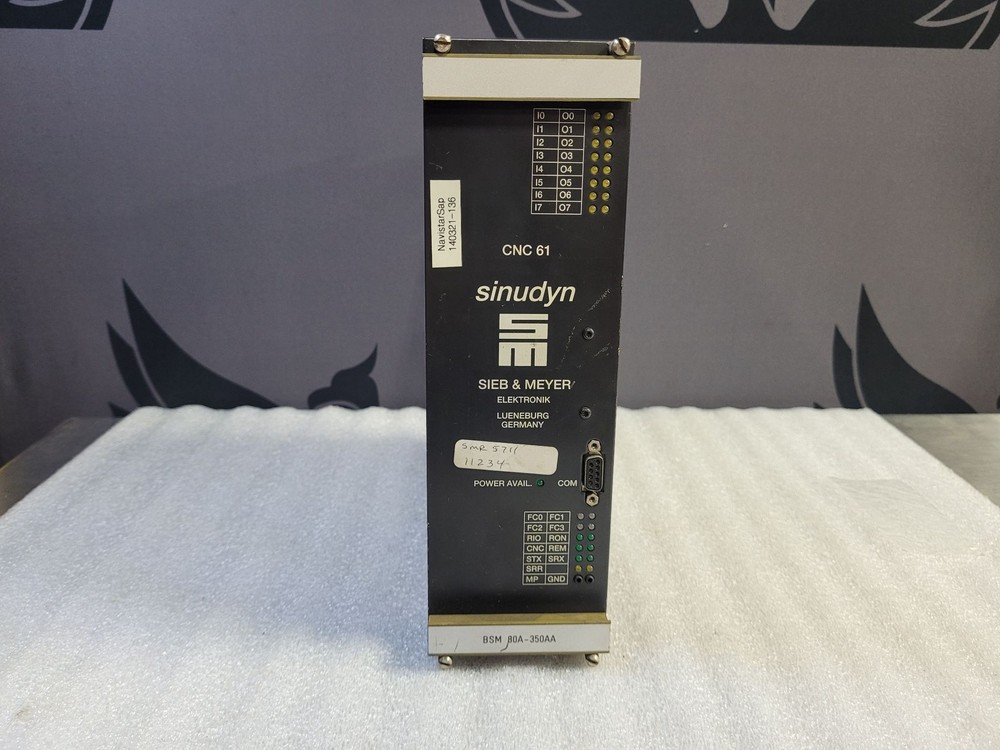SIEB & MEYER SINUDYN SERVO CONTROLLER 61.01.0022.4 REV4 CNC 61 USED