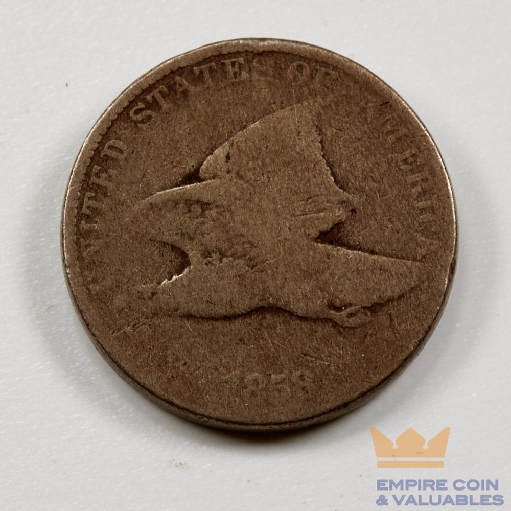 1858 Large Letters Flying Eagle Small Cent - Good Details