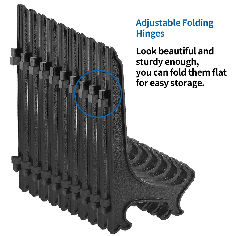 24 Pcs Plastic Easel Plate Display Stands Picture Easel Holders for Frames