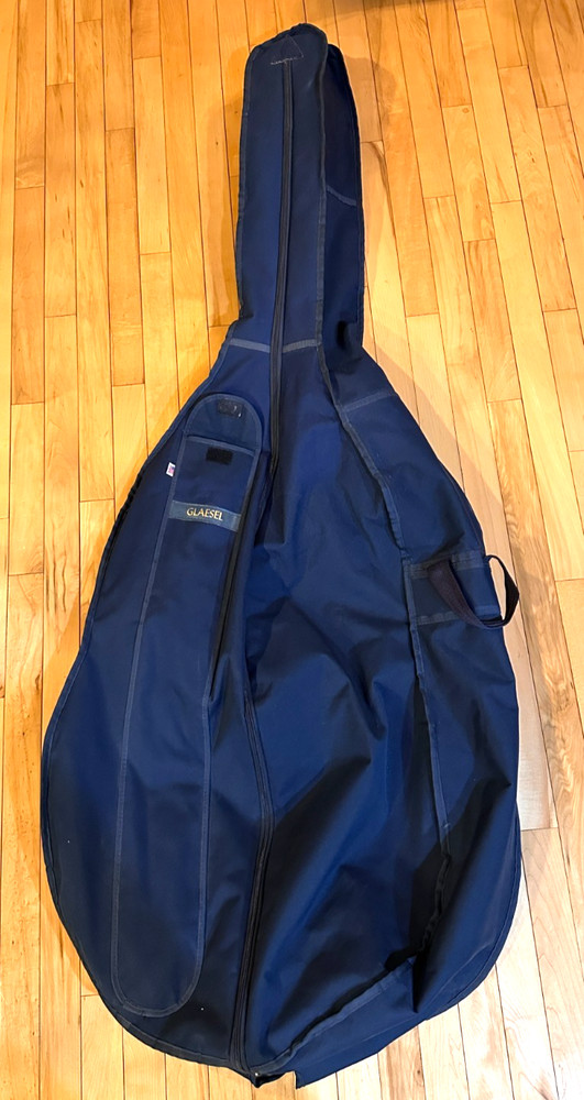 Glaesel Cello Soft Case Bag Padded w Carry Strap and Pockets Navy