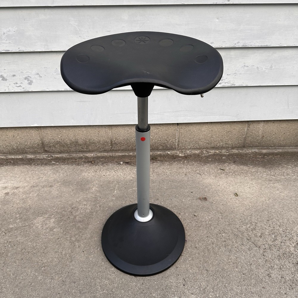 Focal Upright Mobis II Leaning Active Stool Adjustable Height Seat- Black