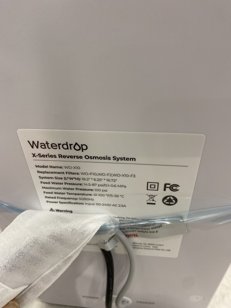 Waterdrop X10 Reverse Osmosis System