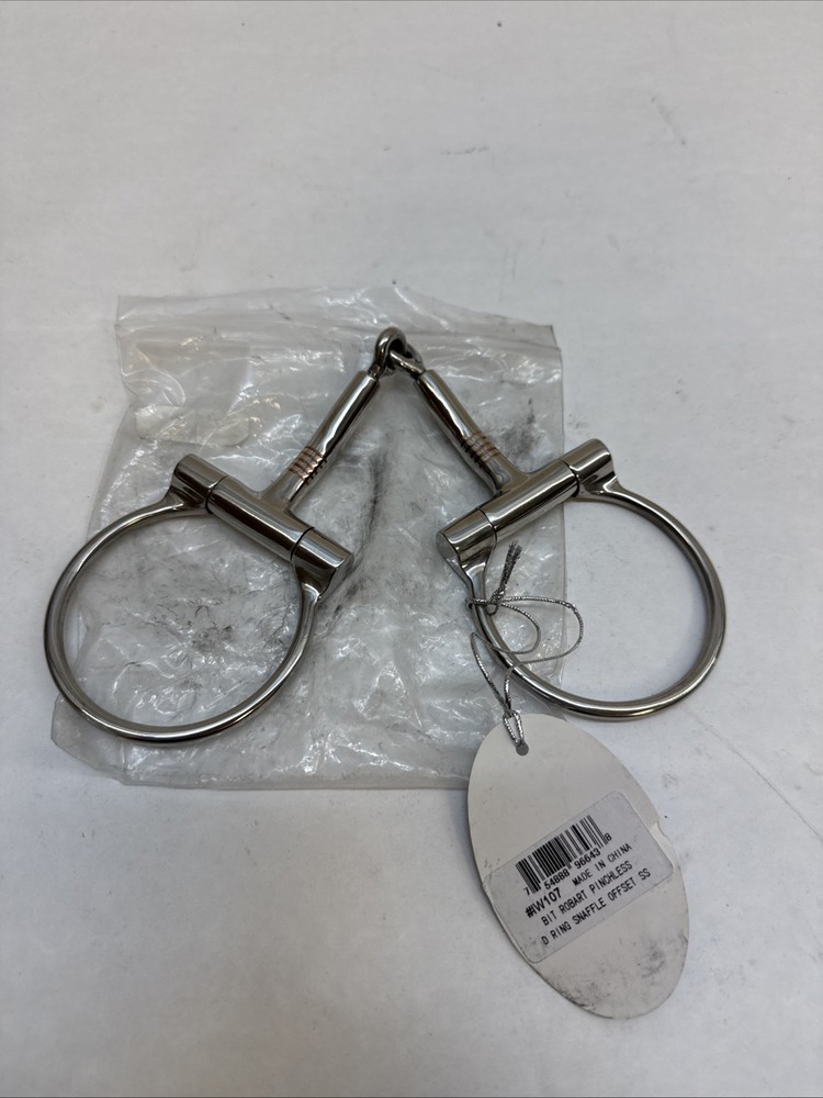 Robart Pinchless Bit D Ring Snaffle Offset SS
