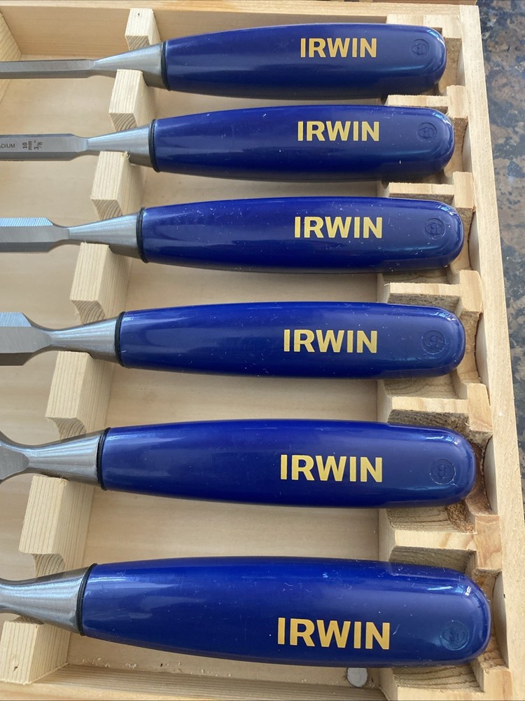 IRWIN Marples Chisel Set for Woodworking, 6-Piece