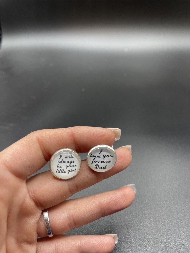 Stunning Vintage Silvertone Cuff links #D641
