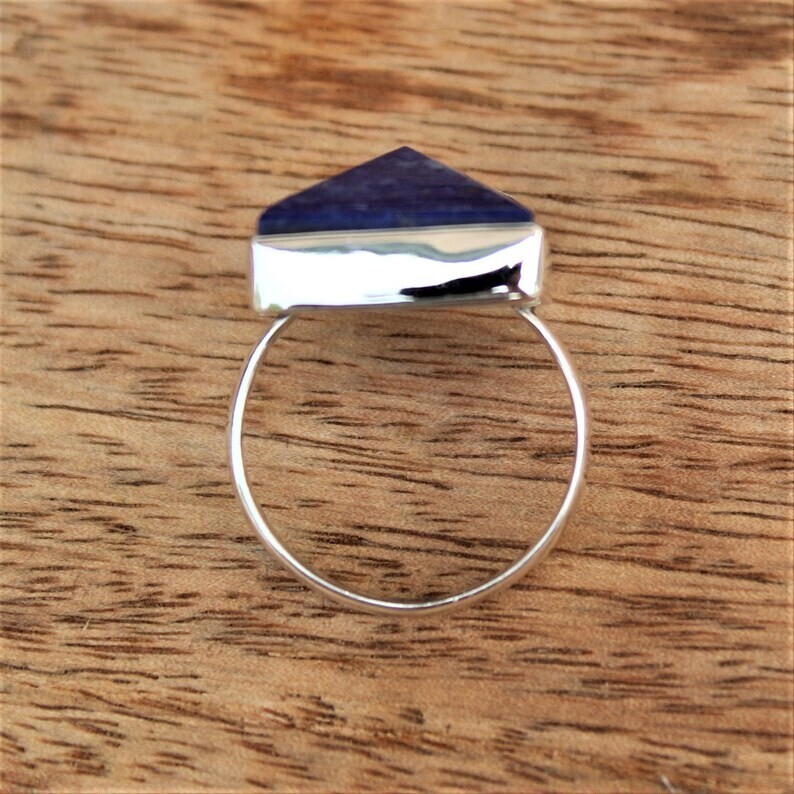 Lapis Lazuli Ring 925 Sterling Silver Handmade-Statement Popular Ring All Size