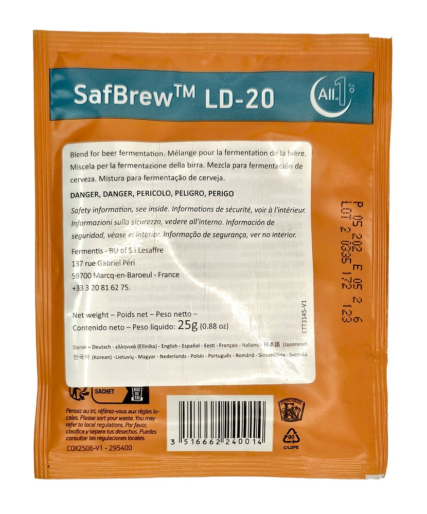 Fermentis SafBrew LD-20 25 Grams