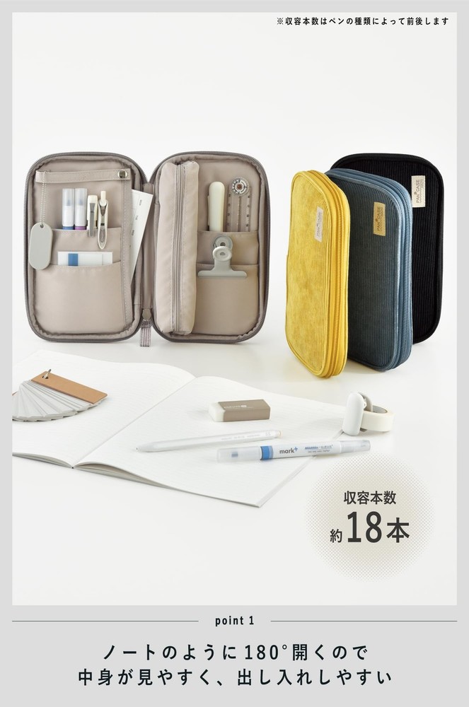 Pencil Case, Pouch, Pen Case, Bread Case, Black F-VBF300D