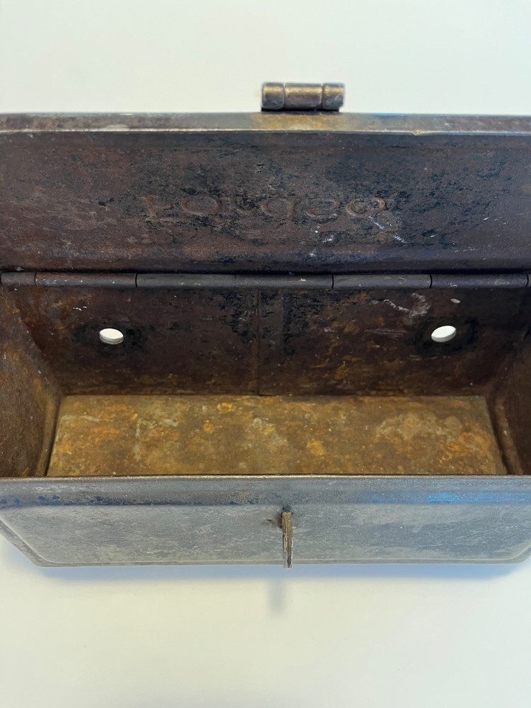 Vintage Fordson Toolbox Original Embossed for Tractor