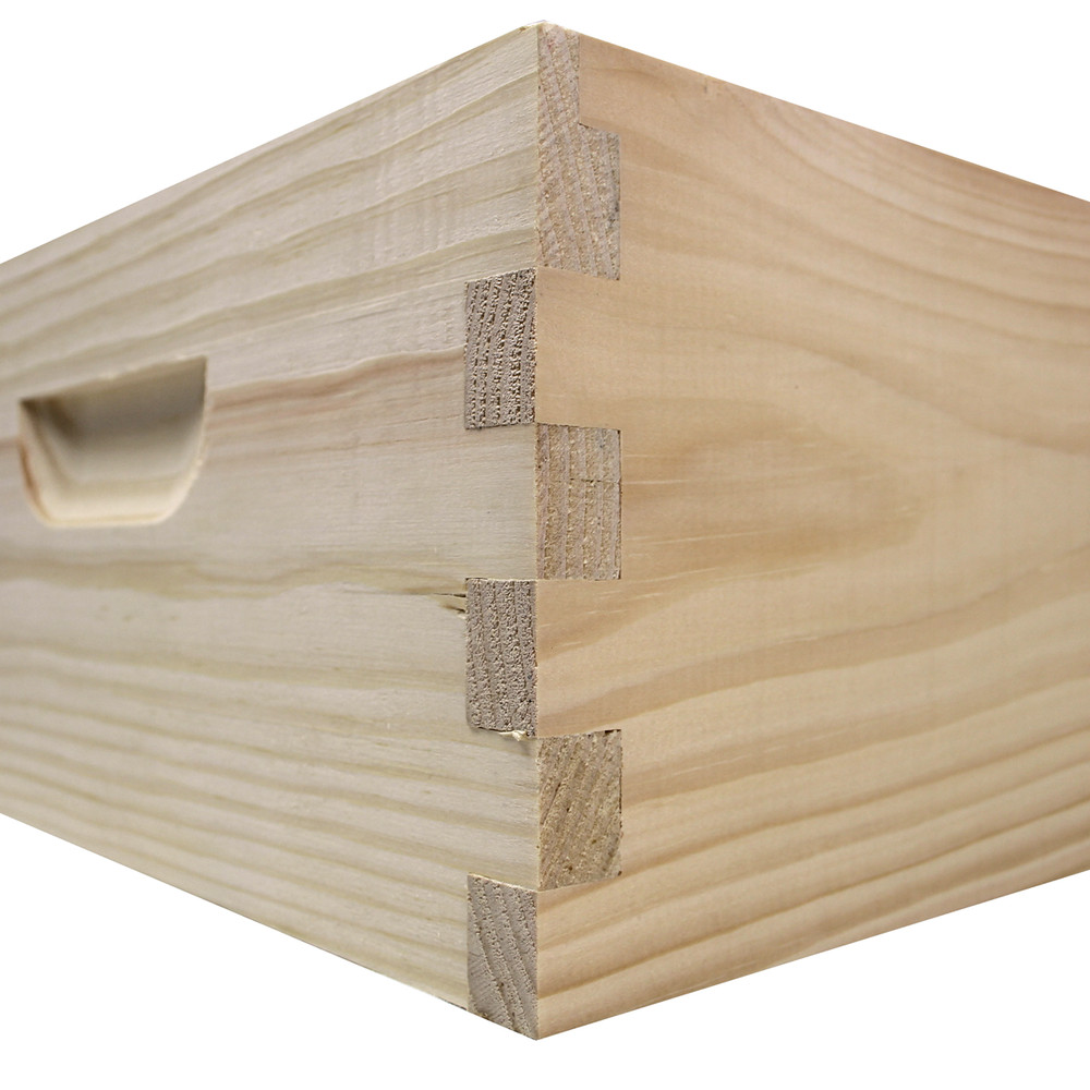 8 Frame Complete Beehive Kit – Amish-Made with 2 Deep & 1 Medium Boxes, Frames &