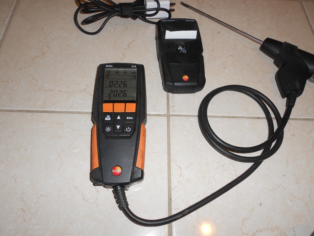 TESTO MODEL 310 COMBUSTION ANALYZER WITH PRINTER UNTESTED