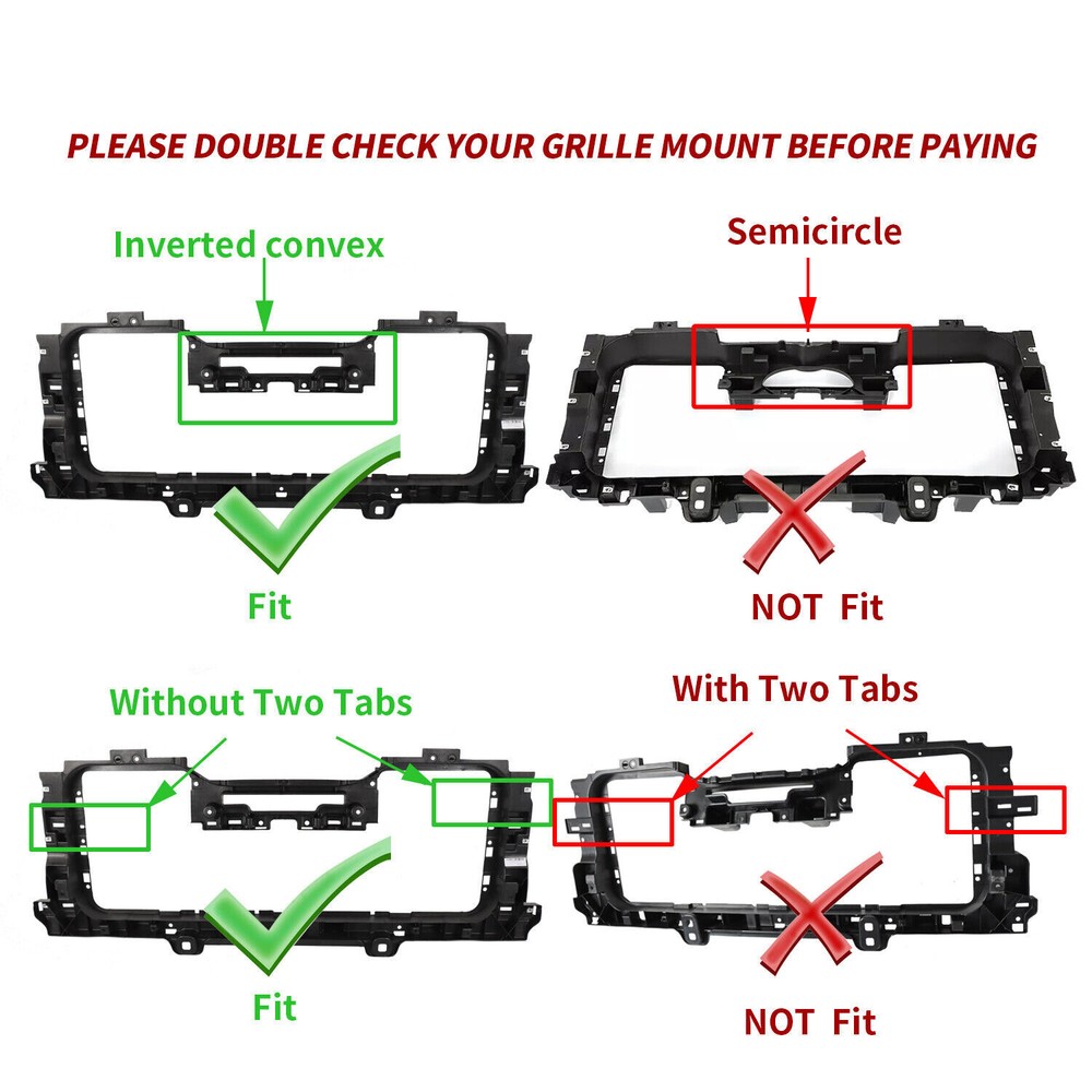 Radiator Grille Support Mounting Bracket For 2016-2019 Chevrolet Silverado 1500