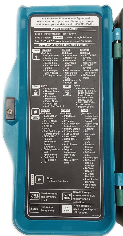 TCC TPI 550B+ Portable Test Set – Telecom System Analyzer