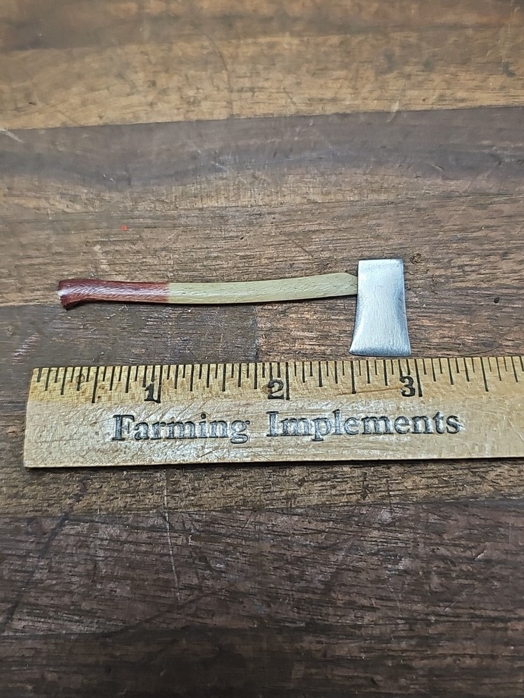 #5 - Vintage Miniature Axe w/ bone handle