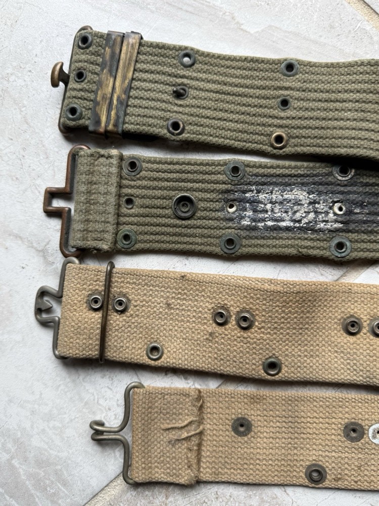 (2) WWII Vietnam Web Belts