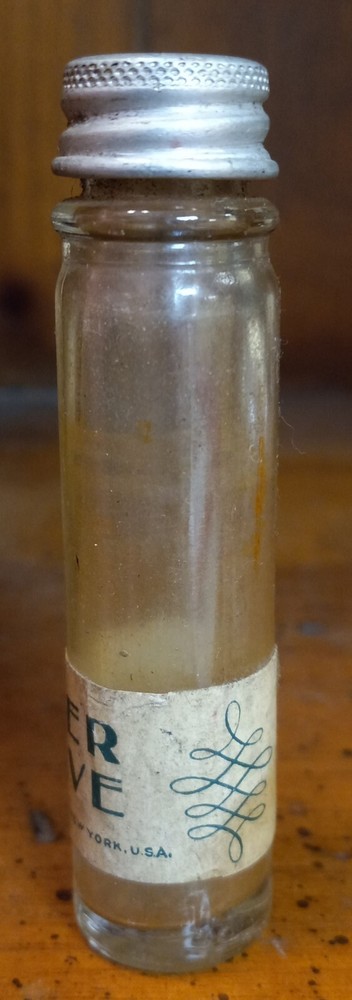 Vintage Clear Colgate After Shave 3" Empty