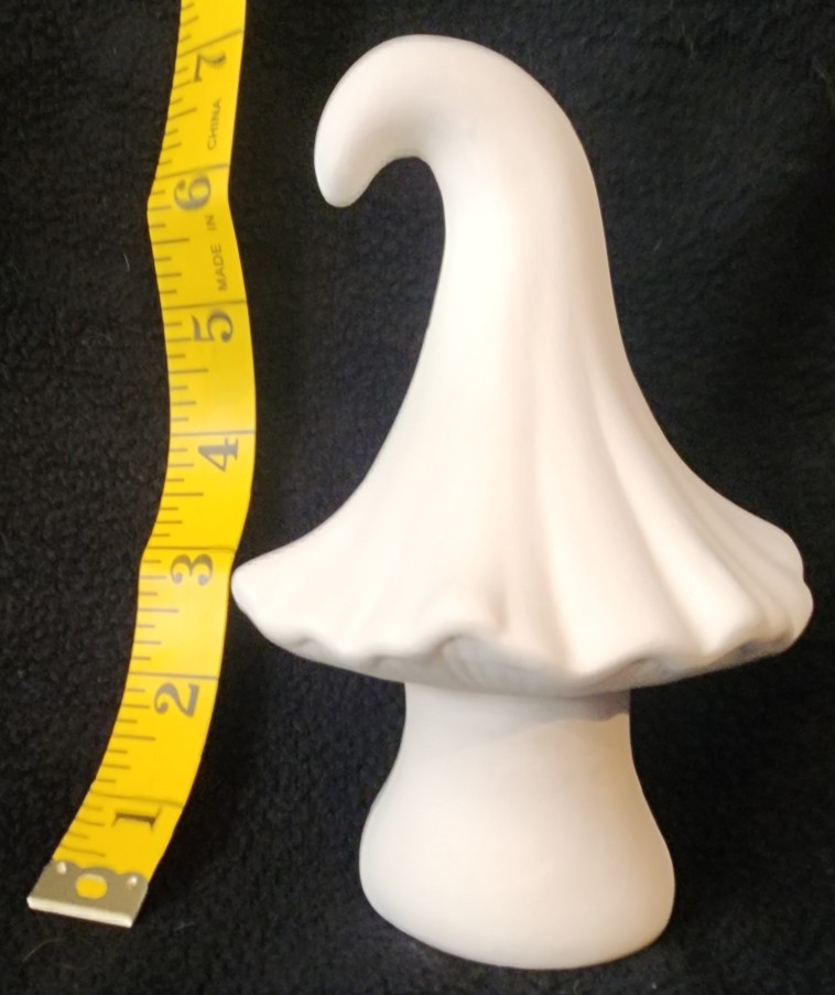 Ready to Paint Ceramic Bisque Mushroom