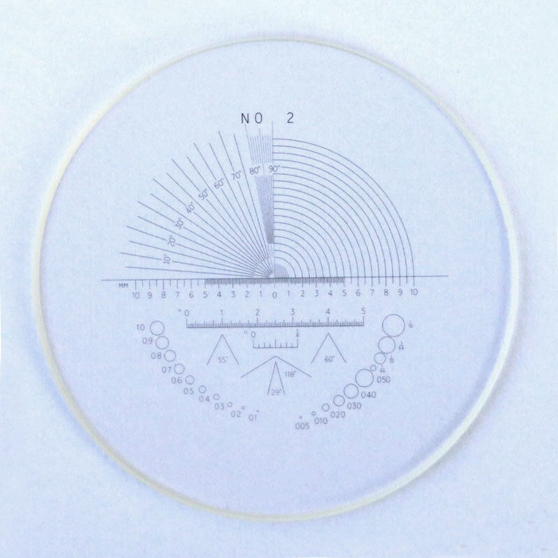 Stage Micrometer Eyepiece Reticle Calibration Slide Microscope Angle Rule