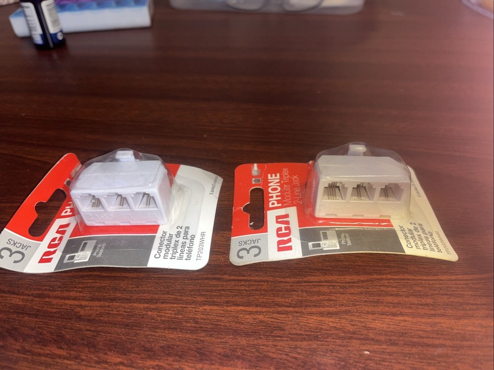 RCA 3-jacks Conector TP203WHR Lot 2