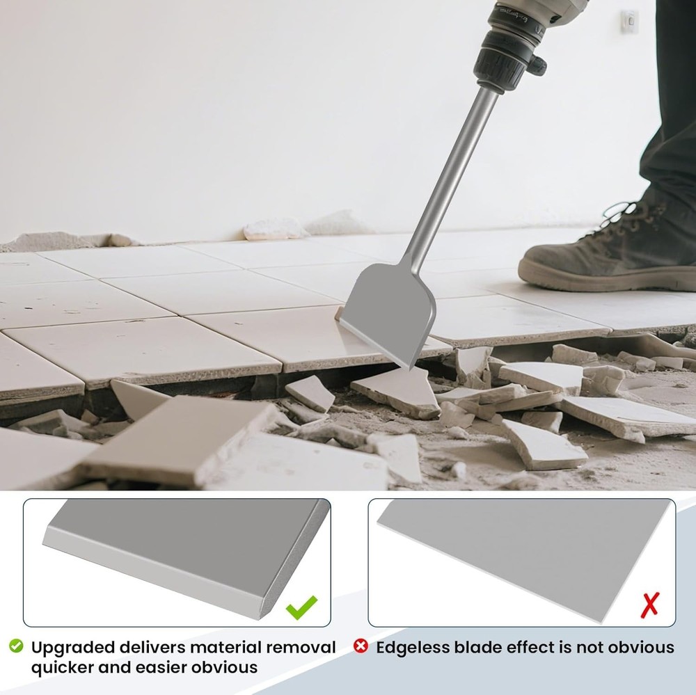 TOOVEM 3 Inch Tile Removal Chisel Bits for SDS Plus Rotary Hammer Drill