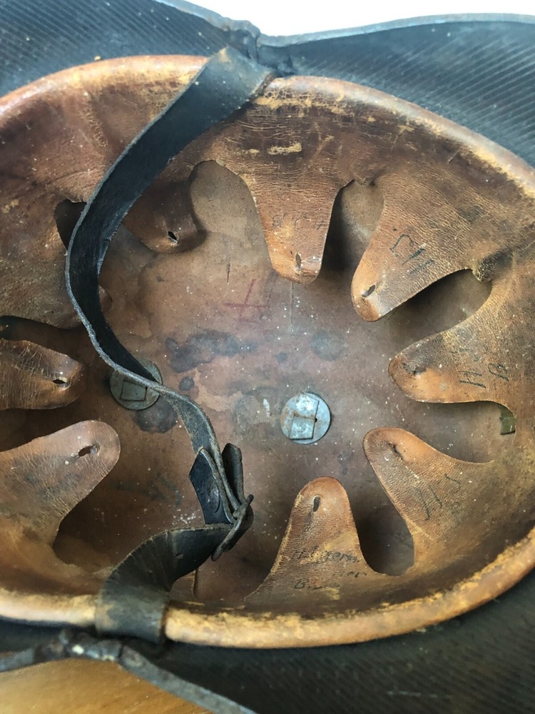 SWISS leather FIRE helmet 1900's
