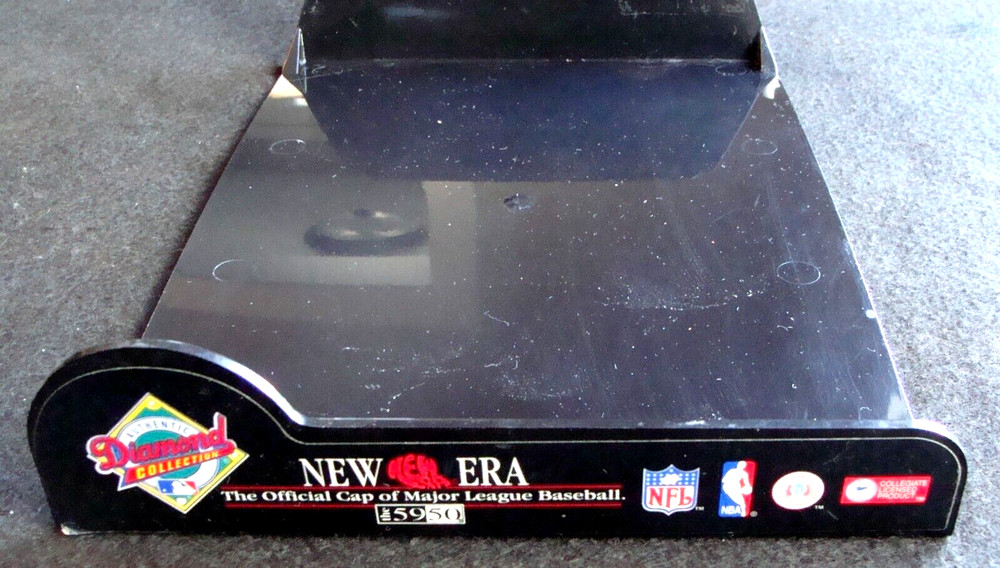 CIRCA 1990s NEW ERA "DIAMOND COLLECTION" CAP & HAT PLASTIC SLATWALL DISPLAY TRAY