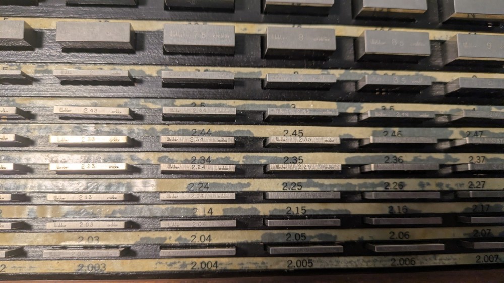 STARRETT WEBBER Gage Block Set in Original Box No Missing Pieces