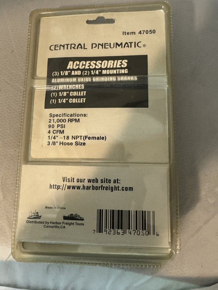 Central Pneumatic Mini Air Die Grinder Kit