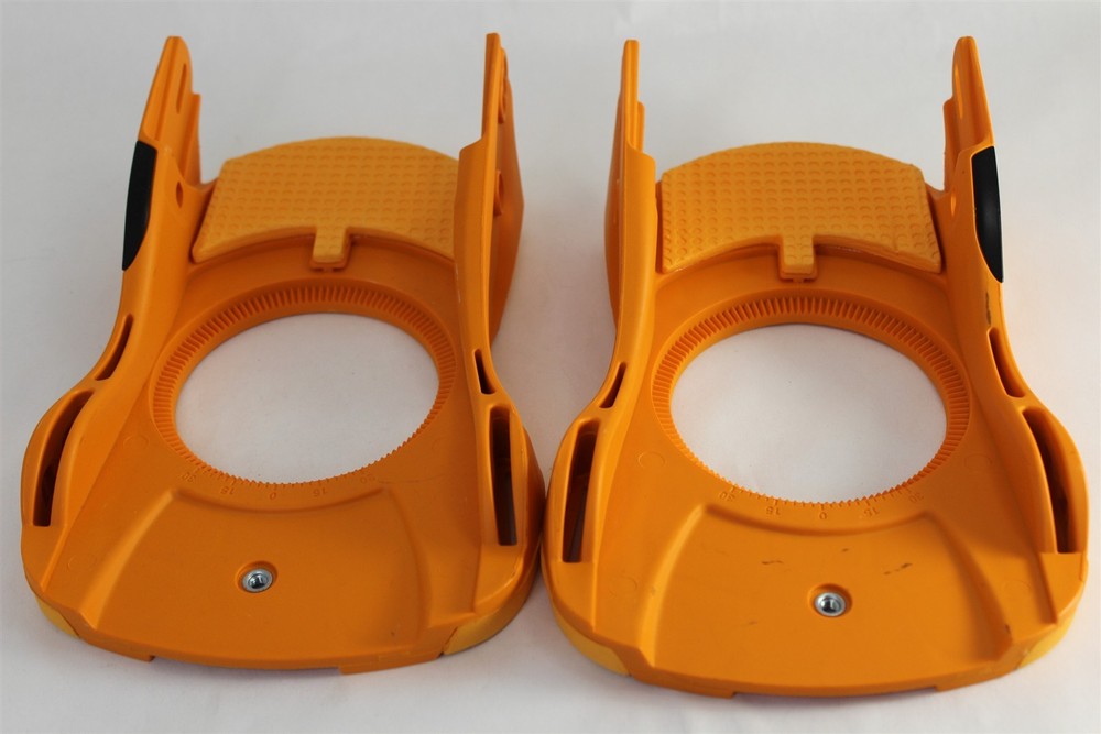 Union Force Snowboard Binding Baseplate Set Size Medium Orange