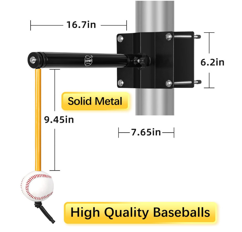 Baseball & Softball Batting Trainers for Beginners and Pros, Locking Post Style