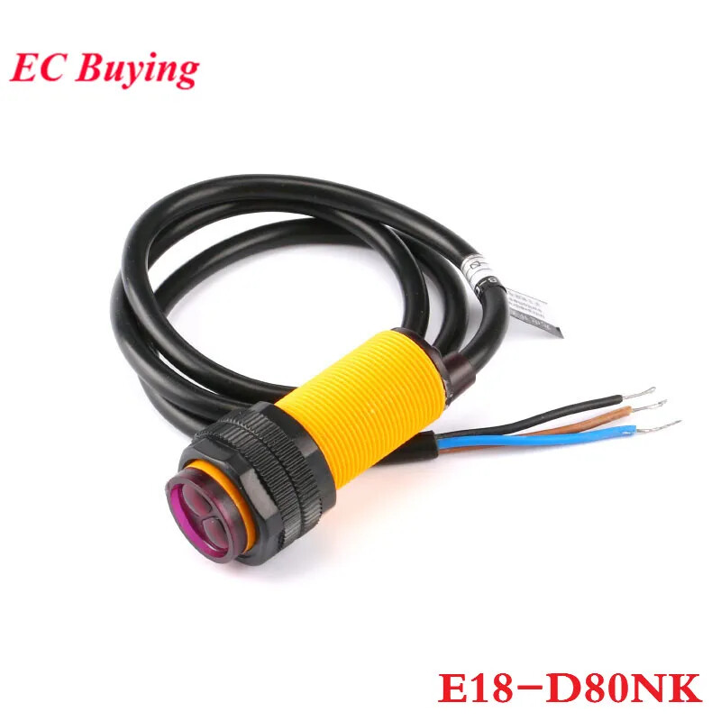 E18-D80NK Infrared Obstacle Sensor Proximity Switch 3-80cm Range