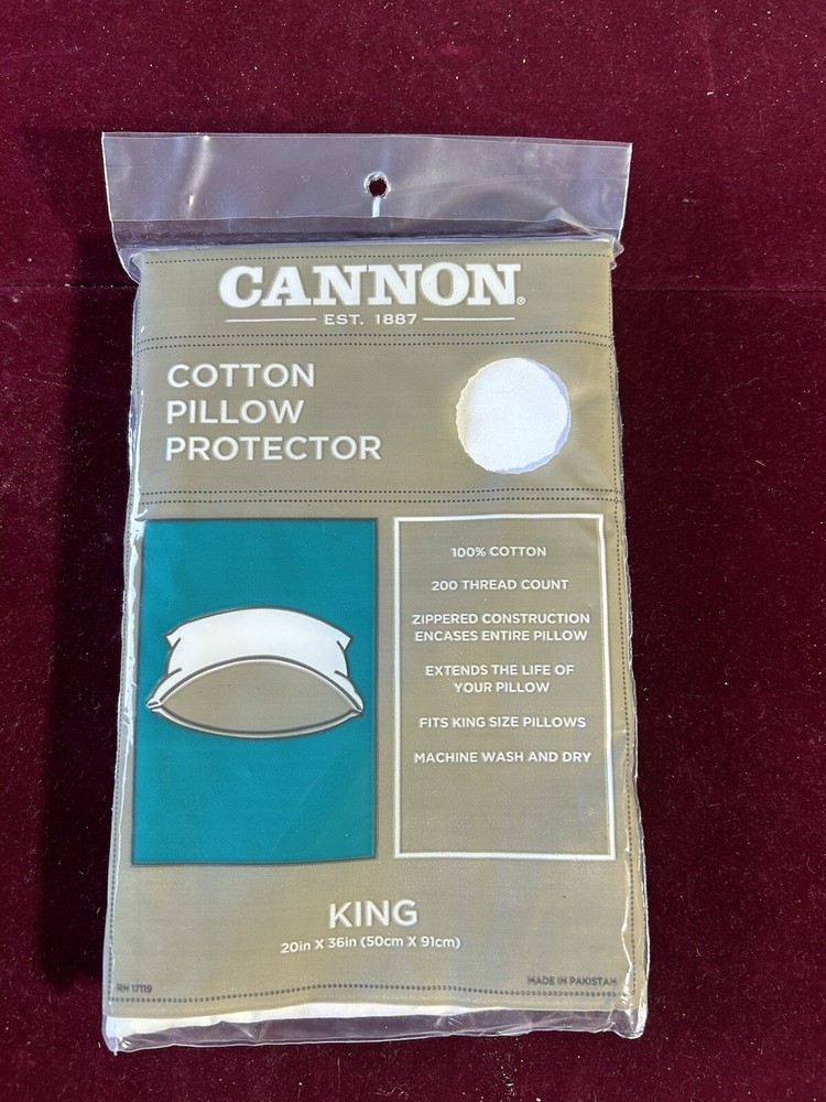 CANNON PILLOW PROTECTOR- King SIZE 200 THREAD COUNt