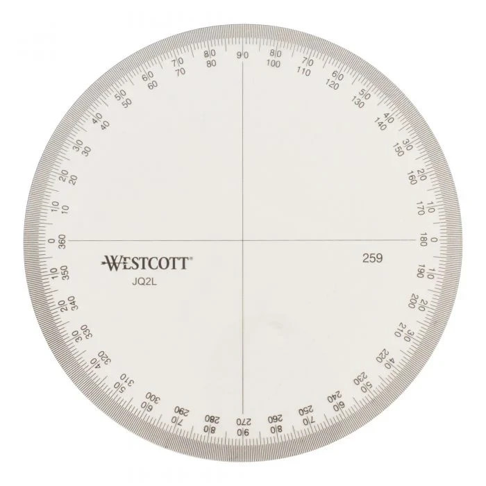 Wescot 4" circular protractor (259)