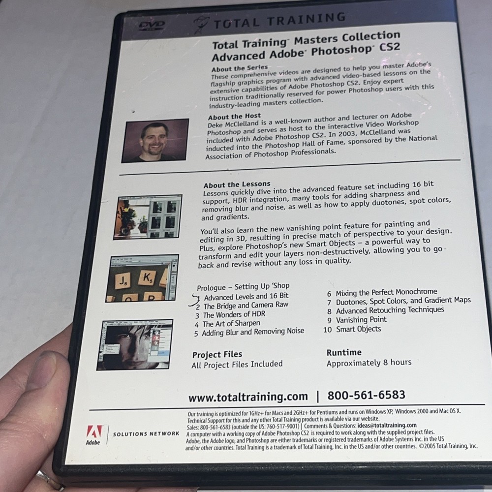 Total Training For Adobe Photoshop CS2 DVD ROM Deke Solutions Network