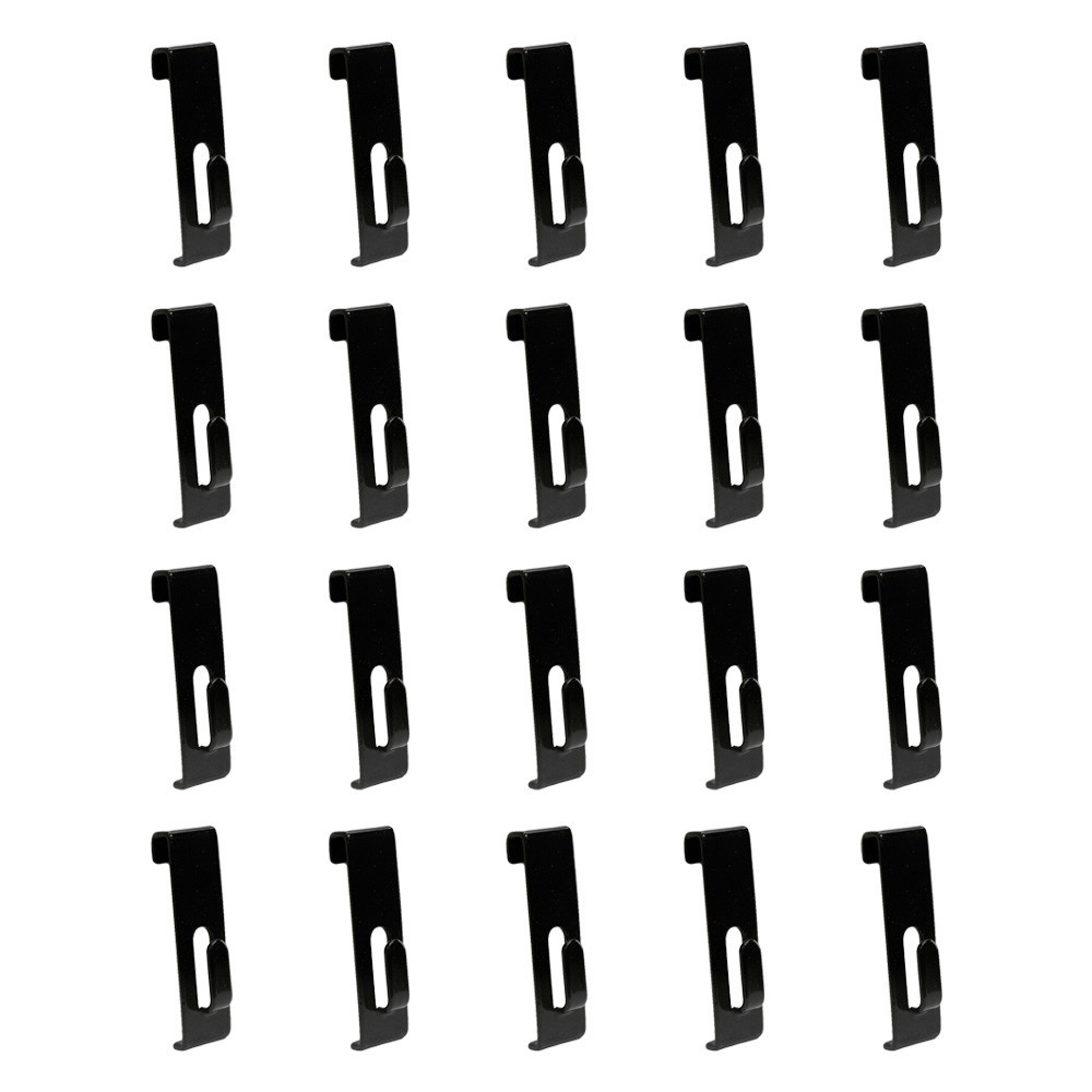 20 Pieces Black Gridwall Utility Hook For Grid Panel Display - Picture Notch
