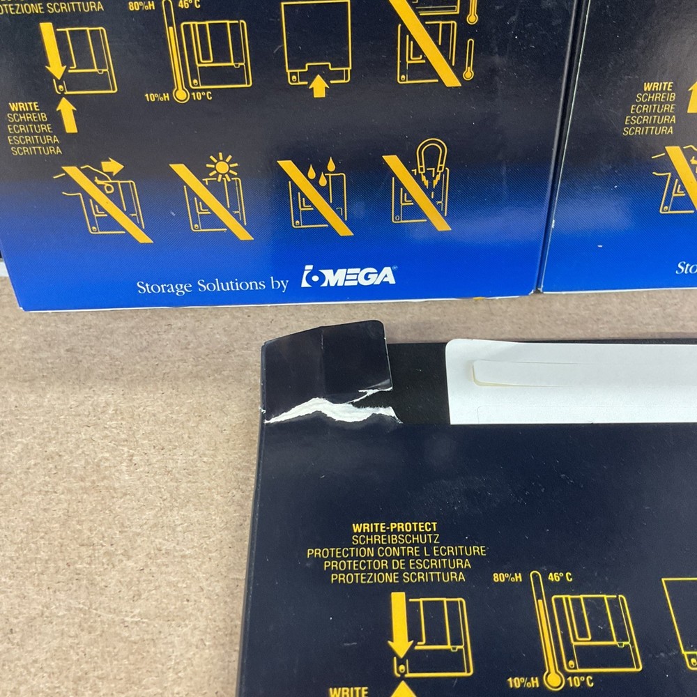 Iomega 90 Megabyte Disk Storage Solution Bernoulli Vintage Computing - Lot Of 3